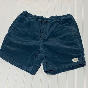Katin Kord Corduroy Shorts Teal Blue